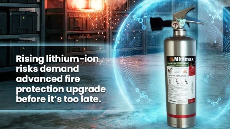 Future-Ready Fire Safety: Minimax Introduces Advanced Lithium-Ion Battery Fire Extinguishers for India
