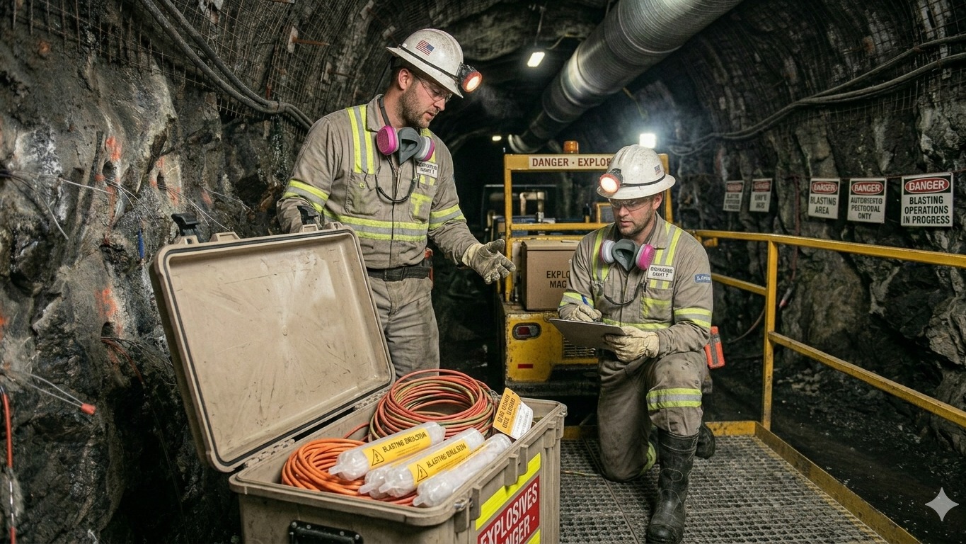 Safe Handling of Explosives in Underground Mining