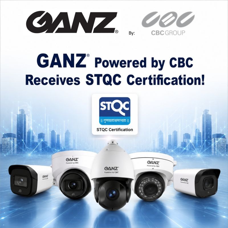 GANZ® Powered by CBC Receives STQC Certification!